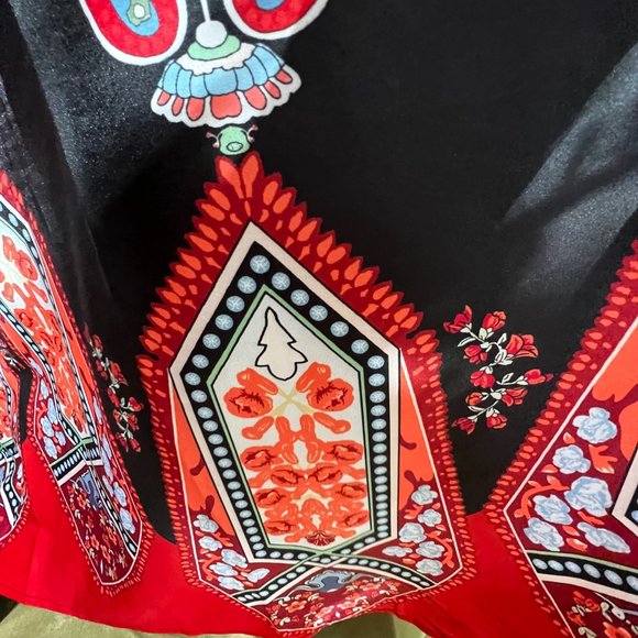 NWOT๐ Retro Design Cotton Mix Maxi A- Line Sleeveless Dress - Picture 9 of 15